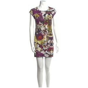 Ted Baker London Black Just for You Floral Print Mini Dress Size 0